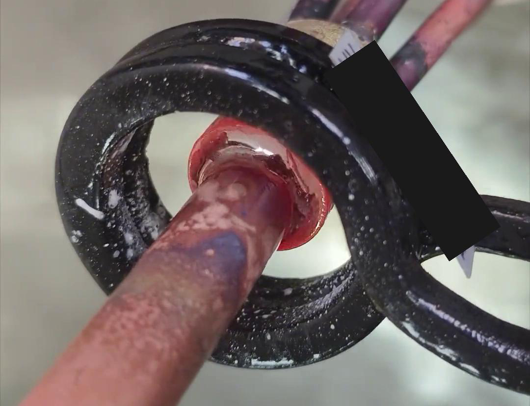 手持式高频焊接机，制冷行业空调冰箱铜管分液器平焊演示